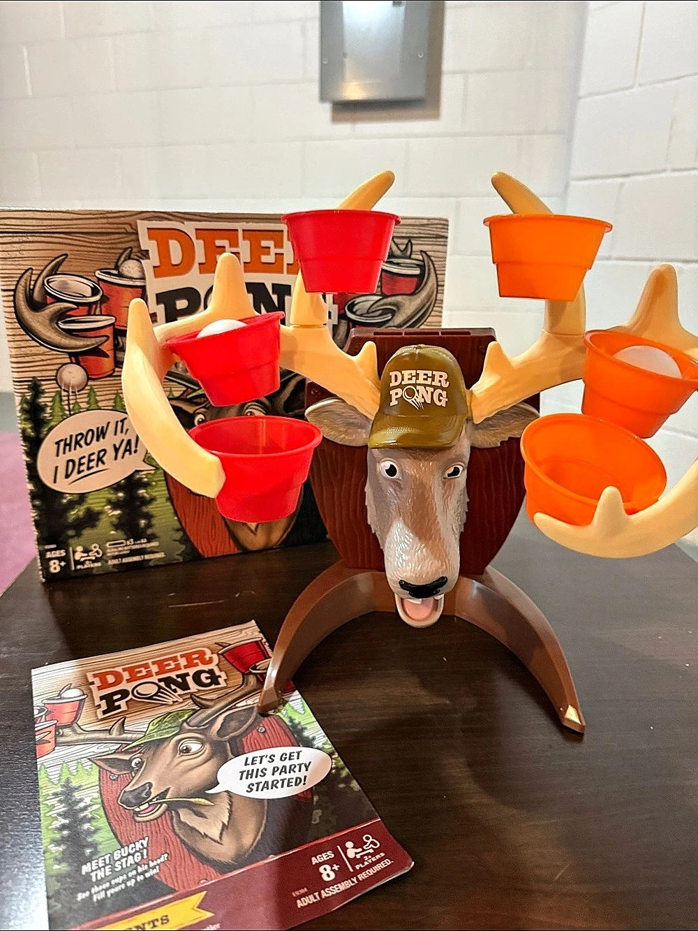Hasbro Gaming Deer Pong Party Board Game